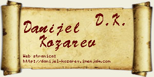 Danijel Kozarev vizit kartica